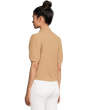 Mixed Stitch Elbow Sleeve Polo