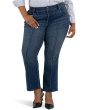 Plus Natalie High Rise Bootcut-wide Double Button Waistband With Pintuk