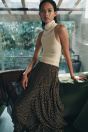 Zara АСИММЕТРИЧНАЯ ЮБКА В ГОРОШЕК - ZW COLLECTION 512305077-700-1