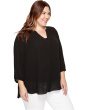 Plus Size Pintuck Blouse