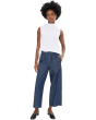 Petite Lightweight Organic Cotton Den Wide Ankle Pants