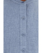 Petite Organic Cotton Doubleweave Mandarin Collar Jacket