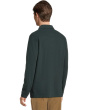 Sueded Jersey Long Sleeve Button Down