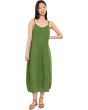 Washed Organic Linen Delave Full Length Cami Dress