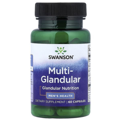 Swanson, Multi-Glandular, средство для мужского здоровья, 60 капсул