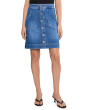 Denim Skirt In Vintage White