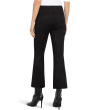 Petite Pearl Mid-Rise Crop Flare Pants w/ Pintucks 25"