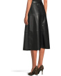 Vegan Leather Long Skirt