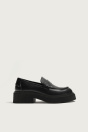 Zara Черный МОКАСИН С ДЕКОРАТИВНОЙ ЗАСТЕЖКОЙ И ШИРОКОЙ ПОДОШВОЙ