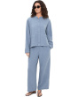 Organic Cotton Doubleweave Ankle Wide Pants