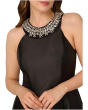 Beaded Mikado Midi Dress