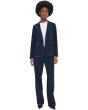 Sleek Stretch Accent Stitch Blazer