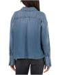 Gertie-button Front Shirt Long Sleeve/Widecuff W/ Pocket