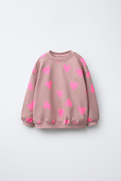 Zara Толстовка С СЕРДЕЧКАМИ 495707693-613-18