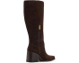 Sangeti Wide Calf Stacked Heel Knee High Boot