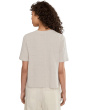 Organic Cotton Jacquard Crew Neck Top