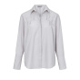 Designer-Bluse m. Perlen, grau