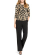 Animal Jacquard Cardigan