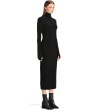 Long Sleeve Turtleneck Dress To Midcalf
