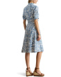 Paisley Tie-Front Linen Shirtdress