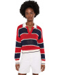 Alexa Rugby Stripe Polo Pullover