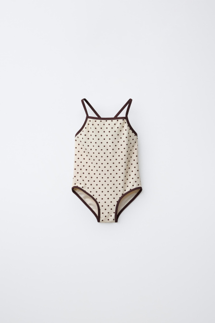 Zara 2-6 ЛЕТ/ КУПАЛЬНИК В ГОРОШЕК С РИСУНКОМ ТЕКСТУРЫ 527316297-712-24