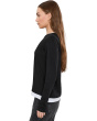 Paneled Hem Long Sleeve Crew