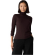 Sheer Knit Turtle Neck Top