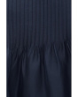 Pleated Silk Bateau Neck Shell
