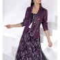 Lederimitat-Blazer, traube