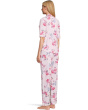 Elbow Sleeve Notch Collar Girlfriend PJ Set