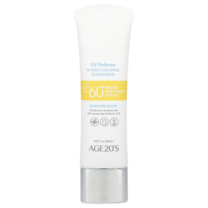 AGE20S, UV Defense, увлажняющее, успокаивающее солнцезащитное средство, SPF 60+, 50 мл (1,69 жидк. Унции)