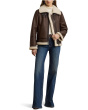 Faux Leather Single Breasted Jacket