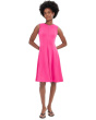Sleeveless Scoop Zipper Neck Aline