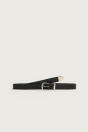 Zara Черный кожаный ремешок С МЕТАЛЛИЧЕСКИМ НАКОНЕЧНИКОМ