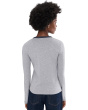 Heather Tipped Long Sleeve Crew