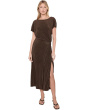 Directional Pleated Twist Dress