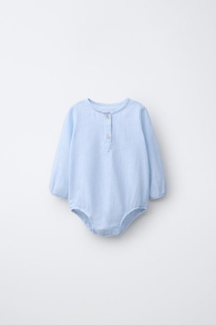 Zara БОДИ ИЗ ХЛОПКА И ЛЬНА 511867287-400-6