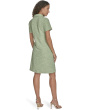 Tweed Short Sleeve Collared Dress