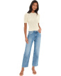 Arden Pointelle Puff Sleeve Pullover