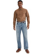 Classic Fit Long Sleeve Garment Dyed Oxford Shirt