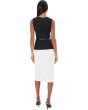 Sleevless Color-Block Belted Midi