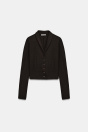 Zara КОРОТКАЯ КУРТКА коричневого ЦВЕТА НА пуговицах