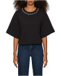 Embelished Semi Crop Tee