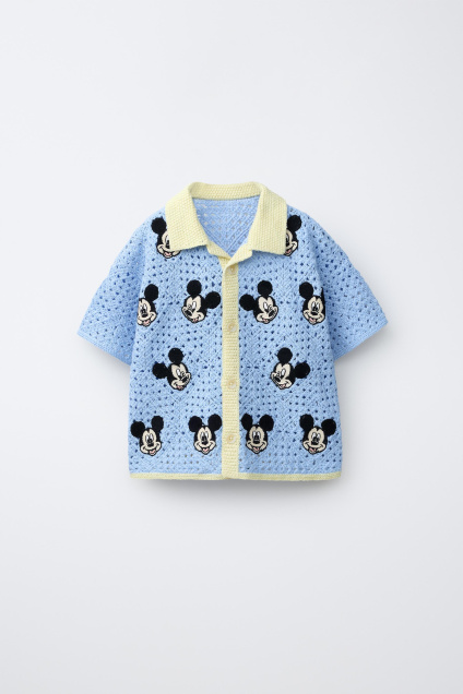 Zara Свитер с КРЮЧКОМ Микки МАУС ДИСНЕЙ 511360224-406-18