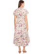 Notch Neck Midi With Puff Sleeves
