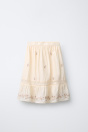 Zara ЮБКА СРЕДНЕЙ ДЛИНЫ С ВЫШИВКОЙ 517455274-712-7