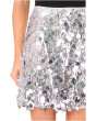 Silver Sequin Paillette Mini Skirt