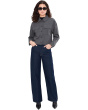 Cropped Button-Up Shacket with Pockets