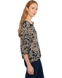 Raglan Sleeve Button-Down Blouse